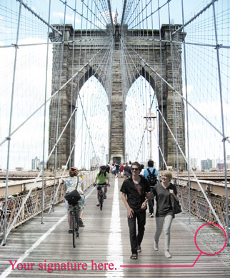 Brooklyn Bridge Signatures 1